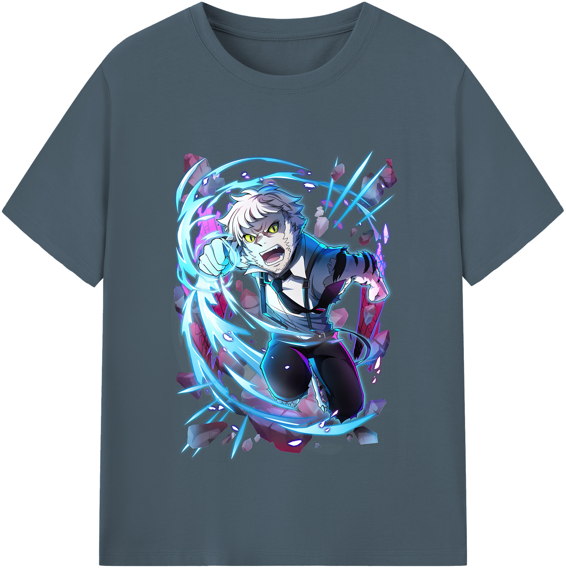 （画像用） 文豪ストレイドッグス Bungo Stray Dogs 綿100％半袖Tシャツ（フロントプリント）